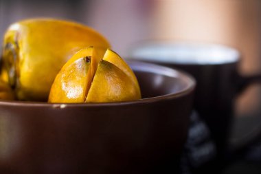 Bactris gasipaes fruta extica de la regin tropikal de Amrica llamada pejibaye, pupua, pijuayo, pixbae, chontaduro, cachipay, pif, pib, chima, chonta o tembe