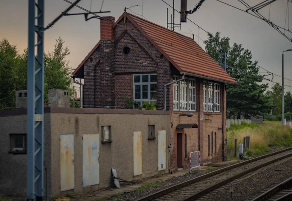 Вид Летнего Скоростного Ночного Поезда Тумина Фасту Хель Юге Польши — стоковое фото