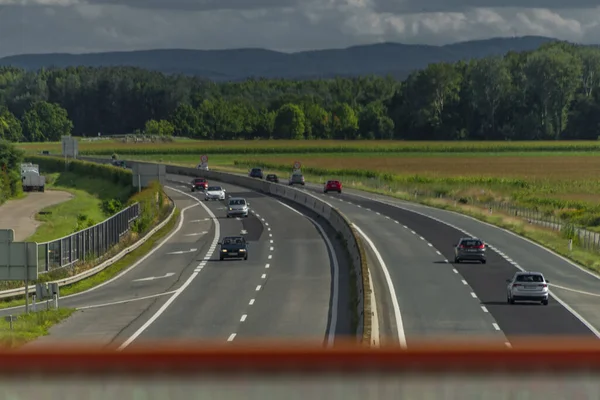크렘스 도나우 오스트리아 근처의 새로운 북쪽의 고속도로 2023 — 스톡 사진
