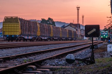 Volary CZ 08 15 2025 'te istasyon renginde taze gün doğumu sabahı