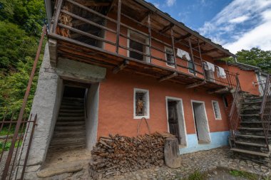 Open air museum with old rural houses and meadows in Brienz Switzerland 09 09 2025