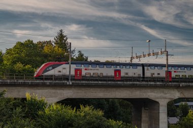 Capital of beautiful country in summer hot sunny evening in Bern Switzerland 09 07 2025