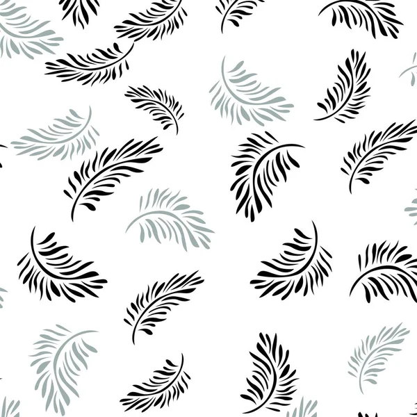 Modèle Sans Couture Avec Des Feuilles Tropicales Illustration Vectorielle — Image vectorielle
