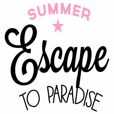 Yaz dönemi tipografisi, t-shirt tasarımı, vektör illüstrasyonu