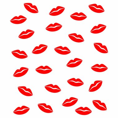 Kırmızı dudaklı kırmızı dudaklar..