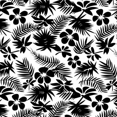 tropical palm leaves pattern background