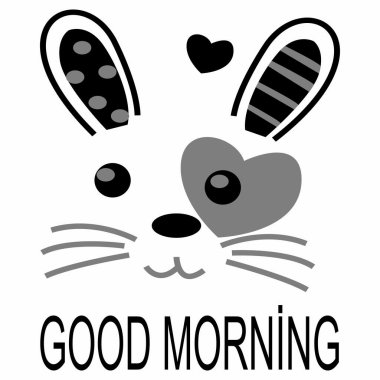 Kalbi olan bir kedinin vektör çizimi.