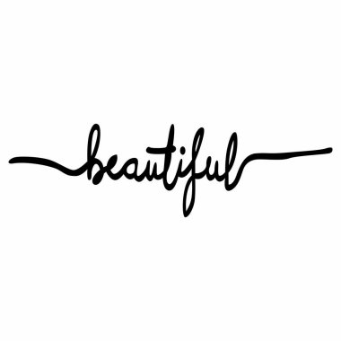 Güzel harfler. el çizilmiş vektör.