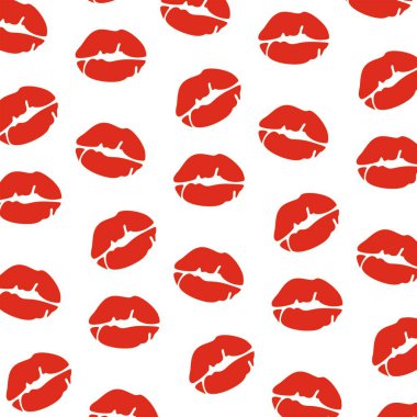 arkaplan kırmızı dudaklarla kaplı