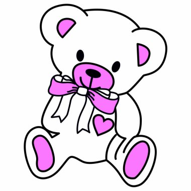 Tatlı tatlı ayı vektörü