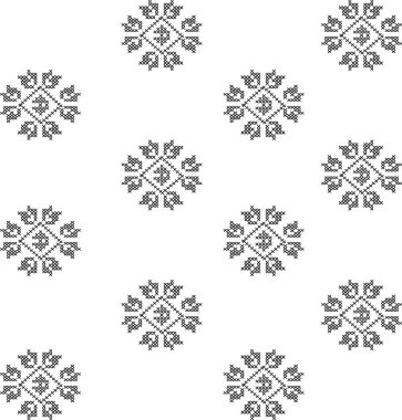 Kar Taneleri simgesi seti. Kar tabelası. Kar taneleri şablonu. Kar tanesi kışı. Kar taneleri ikonları. Kış ikonu. Kar tanesi koleksiyonu. Vektör İllüstrasyonu. Vektör Grafiği. EPS 10