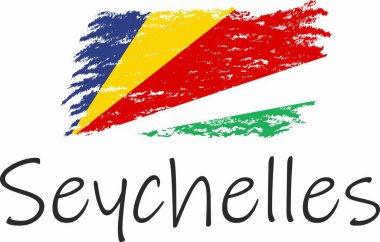 Seyşeller bayrak logosu ve vektörü 