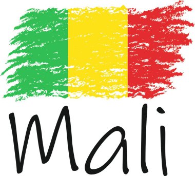 Mali bayrak logosu ve vektörü 