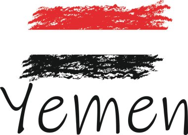 Yemen bayrak logosu ve vektörü 