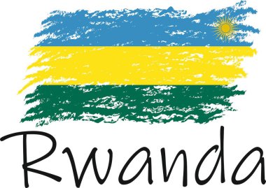 Ruanda bayrak logosu ve vektörü 
