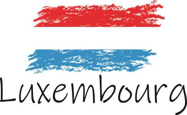 Lüksemburg bayrak logosu ve vektörü 