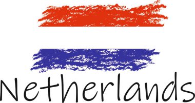 Hollanda bayrak logosu ve vektörü 