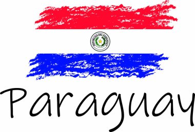 Paraguay bayrak logosu ve vektörü 