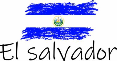 El Salvador bayrak logosu ve vektörü 