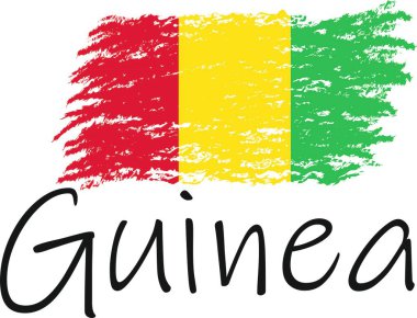 Gine bayrağı logosu ve vektörü 