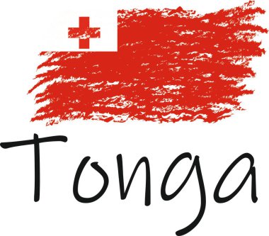 tonga bayrak logosu ve vektörü 