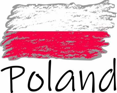 Polonya bayrağı logosu ve vektörü 