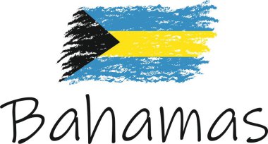 Bahamalar bayrak logosu ve vektörü 