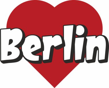 Paris şehir metin tasarım ile kırmızı kalp tipografik simgesi tasarım turistik tanıtımı için uygun