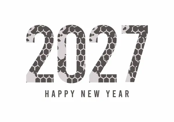 Mutlu yıllar 2027 metin tasarımı. 2025 yılının iş günlüğünün kapağı. Kaligrafi ile boyanmış metin efektleri ile mutlu yıllar 2025.