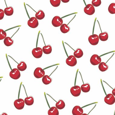 kırmızı kirazlar birbirine bağlandı