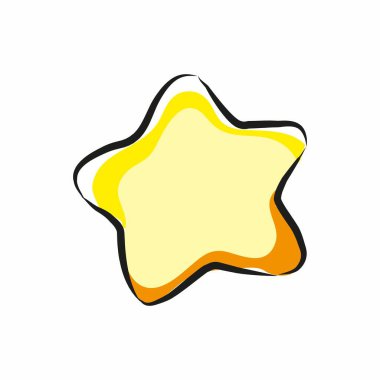 Yıldız Simgesi vektörü. Yıldız vektör simgesi. Yıldız Simgesi beyaz arka planda izole edildi. Web tasarımının derecelendirme sembolü