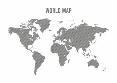 Arkaplanda dünya haritası çizimi