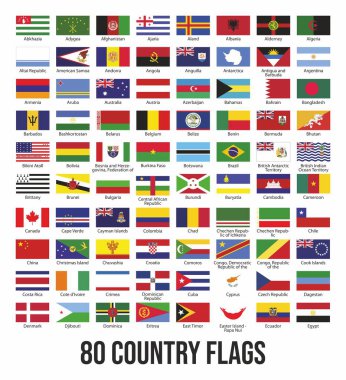 bayraklar vektör grafik vektörü