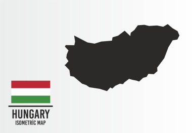 Macaristan bayrağı ve harita vektörü