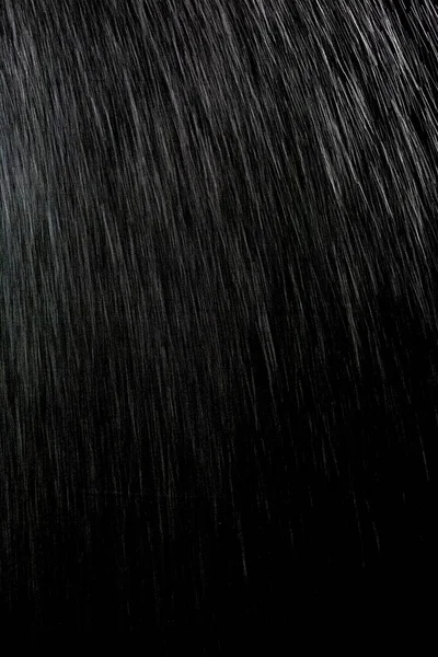 Rain Black Background — Stock Photo, Image