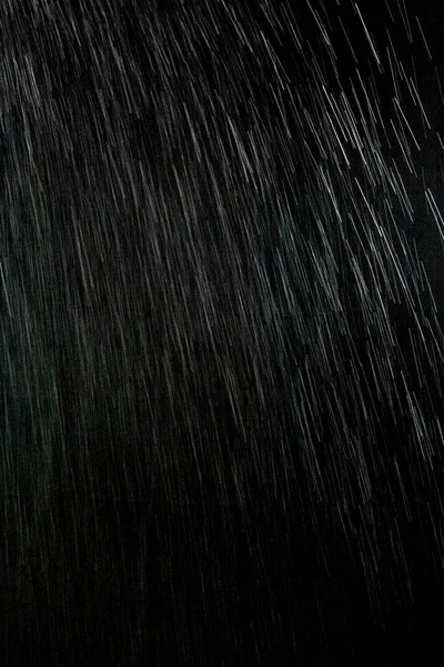 Fekete Háttér Eső — Stock Fotó