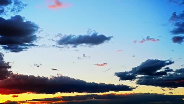 日没から夜へと続く空のイメージ — ストック動画