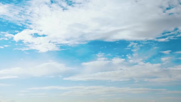 Bild Der Weißen Wolken Blauen Himmel — Stockvideo