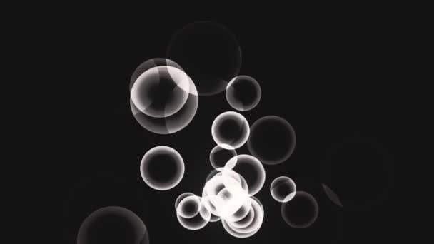 Imágenes Burbujas Burbujeantes Sobre Fondo Negro — Vídeo de stock