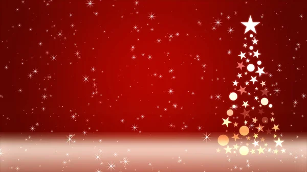 Weihnachtsbaum Und Farbiger Hintergrund Mit Glitzern — Stockfoto