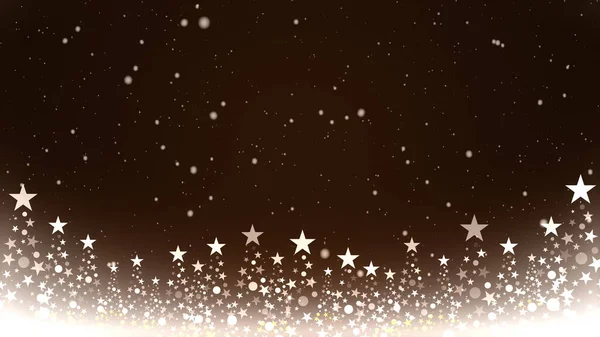 雪の結晶とクリスマスツリーと色の背景 — ストック写真