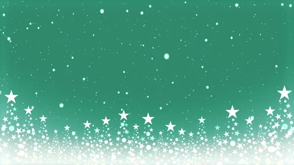 Julgran Och Färgad Bakgrund Med Fallande Snöflingor — Stockfoto