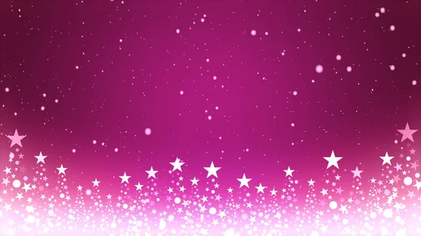 Рождественская Елка Цветной Фон Падающими Снежинками — стоковое фото