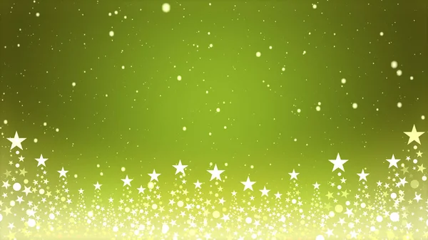 Christmas Tree Colored Background Falling Snowflakes — Stock Photo, Image