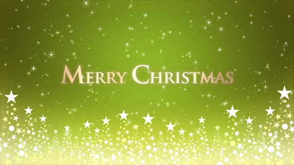 Рождественская Елка Цветной Фон Блестками Рождественскими Буквами — стоковое фото