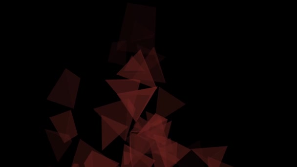 Das Bild Einer Quadratischen Pyramide Auf Schwarzem Hintergrund — Stockvideo