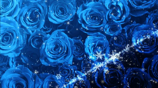 Cristal Neige Scintillement Sur Fond Rose — Photo