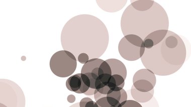 Beyaz arka planda parlayan dairelerin bir resmi