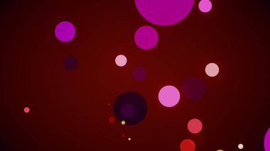 Çemberler renkli bir arkaplanda ortaya çıkar