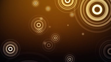 Çemberler renkli bir arkaplanda ortaya çıkar